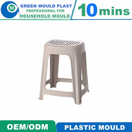 Inyección de muebles de plástico para adultos, silla pequeña grande, taburete, molde de moldeo de mesa, molde de plantilla