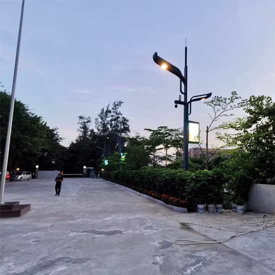 Lámpara de columna IP65 Recinto Lámparas de calle Luz de jardín solar al aire libre
